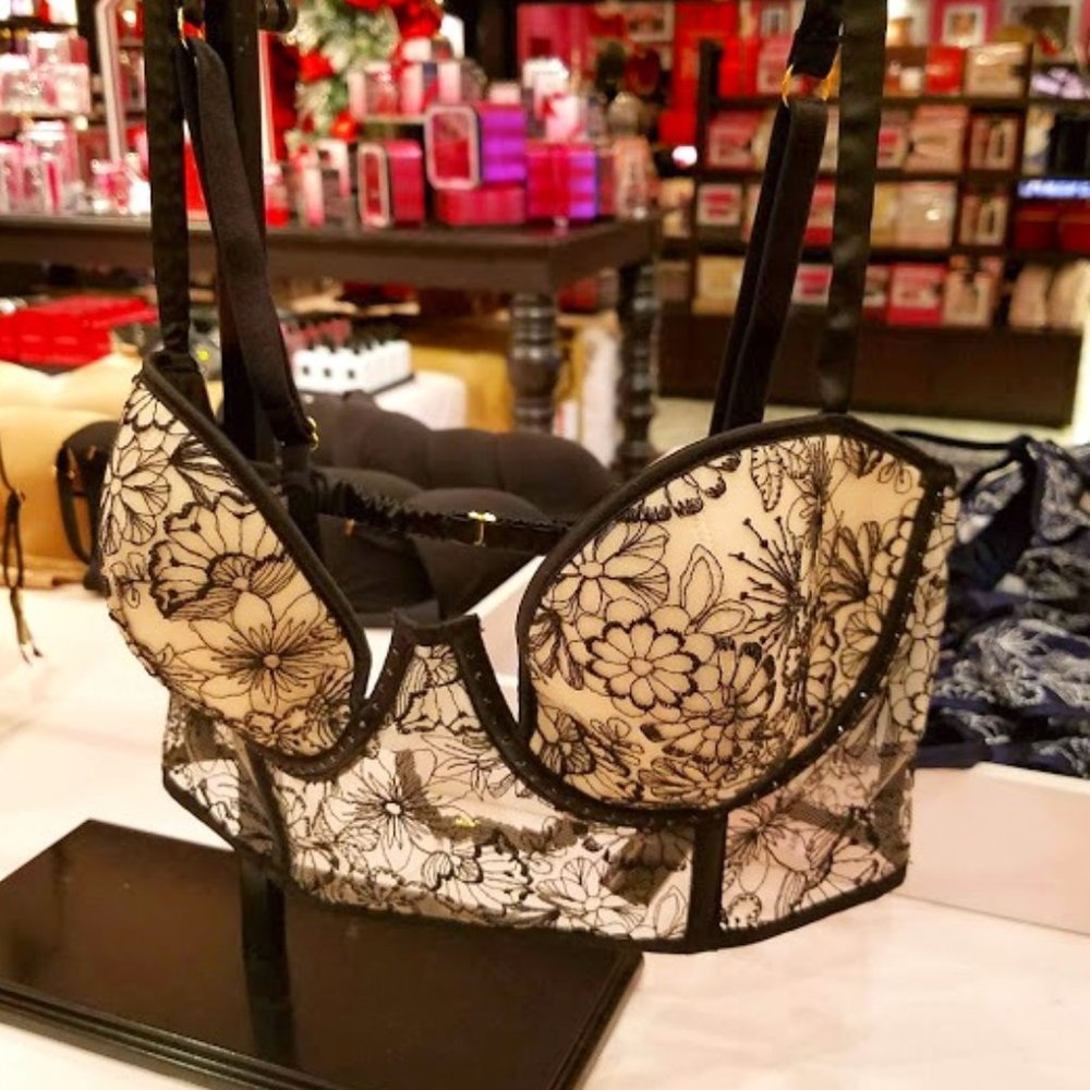 Victoria’s Secret Luxe Bustier SPRING FLORAL 34C 36B